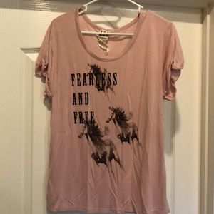 Haute Hippie Tee. Medium. New.